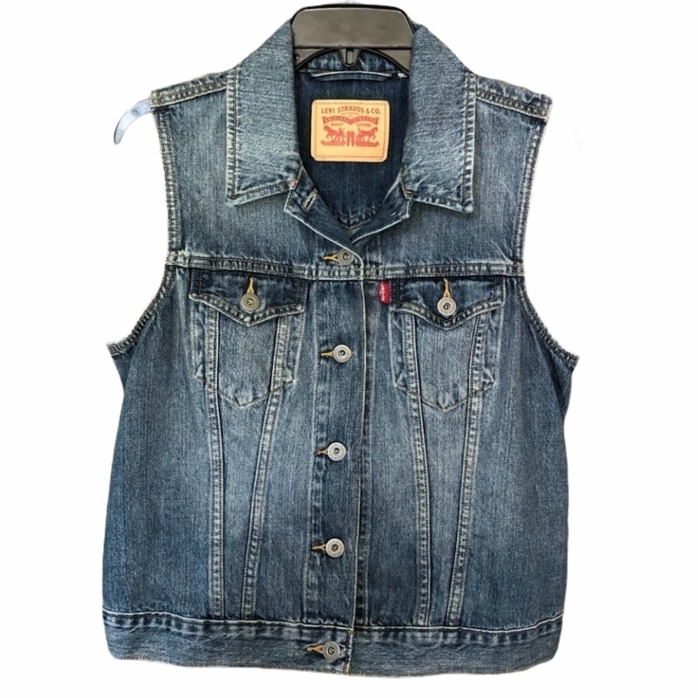 LEVI’S Denim Button Up Vest